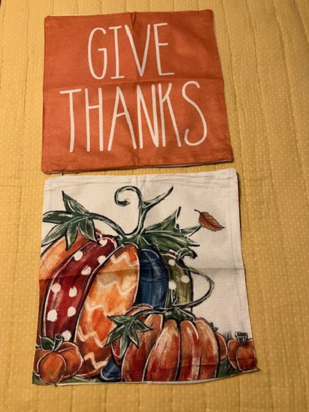 Thanksgiving / Fall pillow covers